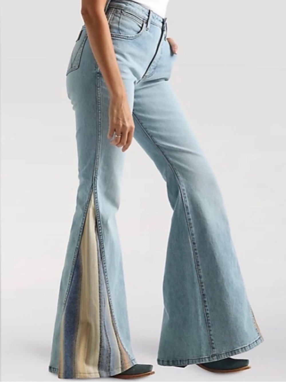 New Wrangler x Pendleton High Rise Flare Jean